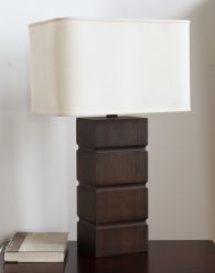 Black Rectangular Block Table Lamp