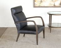 Bryson Chair in Gray Leather