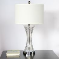 Clear Glass Table Lamp