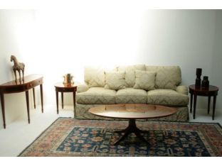 Copley Place Oval Pedestal Coffee Table