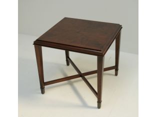 Deco End Table in Hazelnut Finish