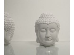 White Porcelain Buddha Head