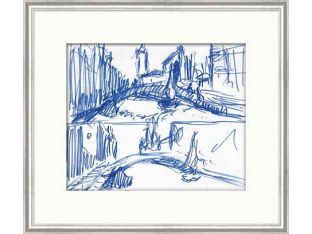 Navy Sketch I 26W x 23H
