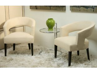 Modern Cream Cutout Chair