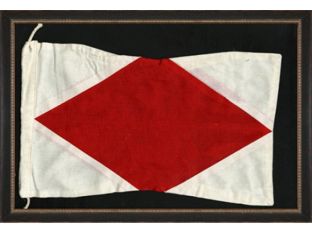 Nautical Flag F 22.5W x 15.5H