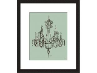 Chandelier on Celadon I 28W x 32H