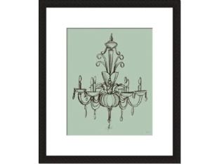 Chandelier on Celadon II 28W x 32H