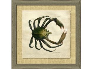 Antique Crackled Crab II 28.5W x 28.5H