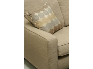Tan Linen Club Chair