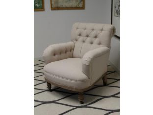 Linen Tufted Chair