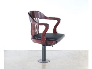 Bolt-Down Jury Chair in Oak