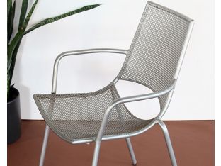 Aluminum Mesh Modern Bistro Chair