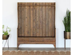 Concord Mudroom Bench in Bleached Pine