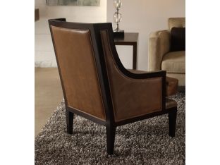 Coffee Leather Club Chair