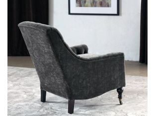 Mink Velvet Tufted Club Chair