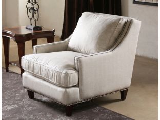 Contemporary Linen Club Chair