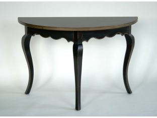 Tuscan Demilune in Powder Black with Gold