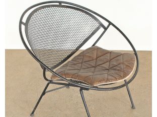 Wire Mesh Clamshell Lounge Chair