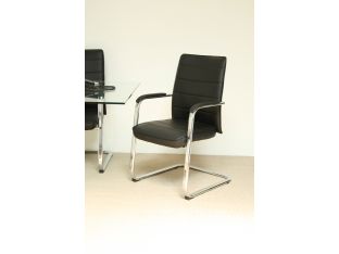 Black Leather Conference Chair