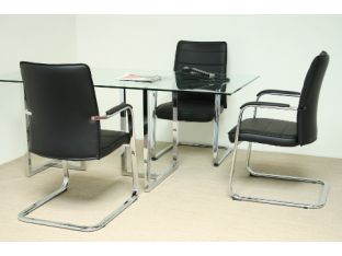 Black Leather Conference Chair