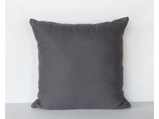 Large Grey Linen Pillow