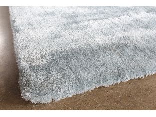 5X8 Ice Blue Hand-Tufted Plush Rug 
