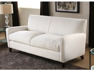Modern White Denim Sofa