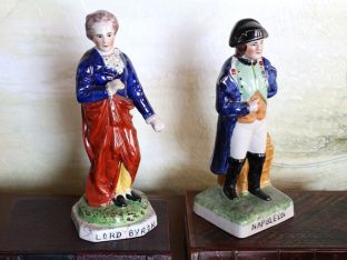 Set of 2 Lord Byron and Napoleon Figurines