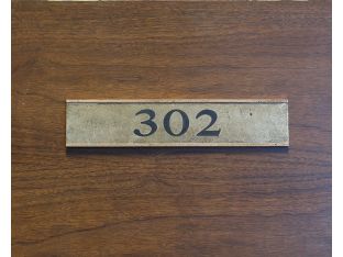 Door Tag Number 302