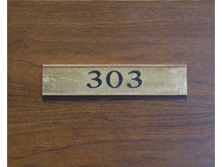 Door Tag Number 303