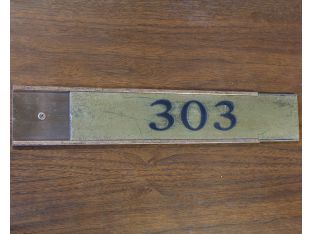 Door Tag Number 303