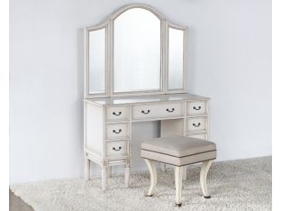 Mia Stool in Vintage Ivory Finish